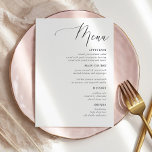 Simple Calligraphy Rustic Wedding Menus<br><div class="desc">Simple Calligraphy Rustic Wedding Menus Wedding Menus,  Rustic Wedding Menu,  Floral Wedidng Menu,  Wedding Table Menu</div>