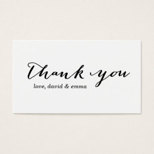Simple Calligraphy Thank You Gift Tags