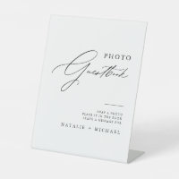 Simple Calligraphy Wedding Photobooth Guestbook