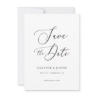 Simple Calligraphy Wedding Save the Dates