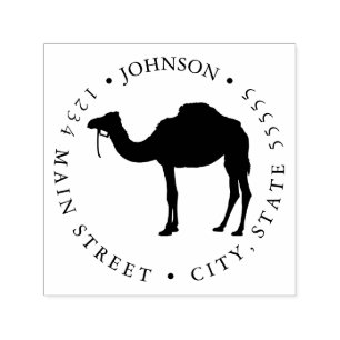 Simple Camel Silhouette Return Label Self-inking Stamp