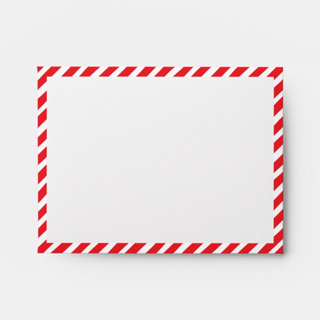 Simple Candy-Striped Edge Envelope (Front)