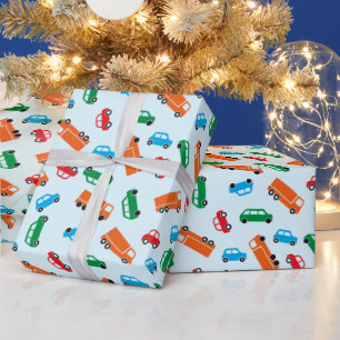 Simple Car Illustrations Wrapping Paper