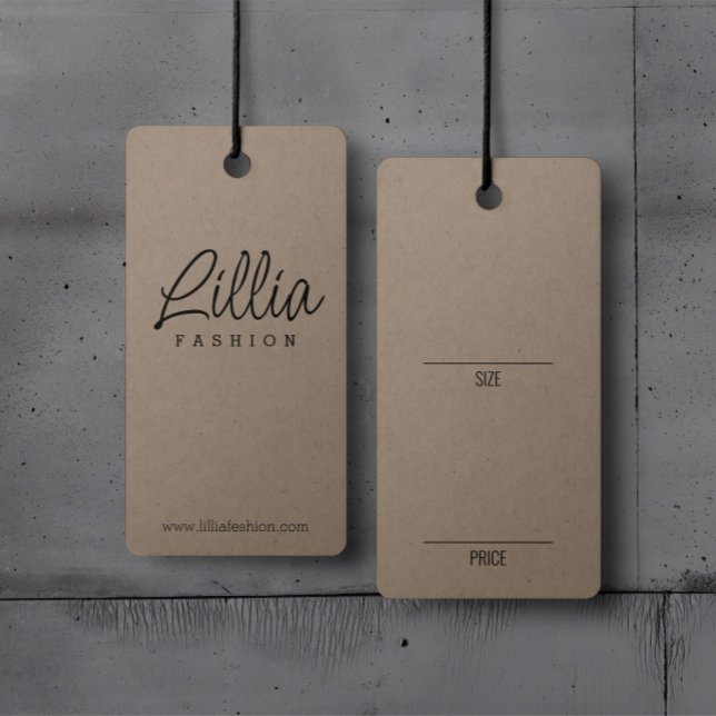 Simple Cardboad Clothing Hanging Display Price Tag (Creator Uploaded)