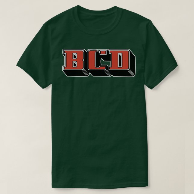 Simple Casual Bcd Design T-Shirt (Design Front)