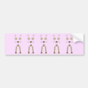 Simple Cat Bumper Sticker