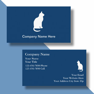Simple Cat Business Cards