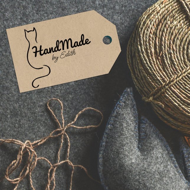 Simple Cat Handmade  Rubber Stamp (Creator Uploaded)