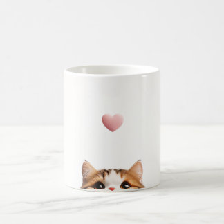Simple Cat Valentine Day Coffee Mug