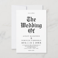 Simple Celtic Calligraphy Wedding