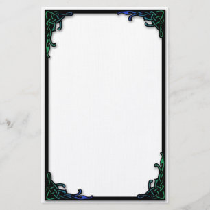 Simple Celtic Knot Border Stationery