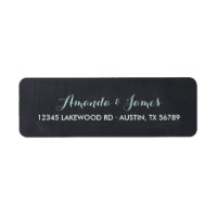 Simple Chalkboard Wedding Address Labels