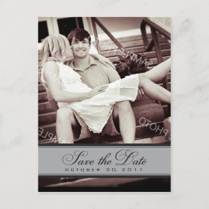 Simple Chandelier Save the Date Photo Postcard