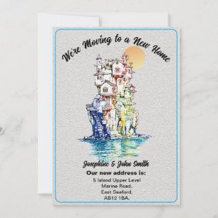 Simple Change Of Address Notification To Friends Announcement