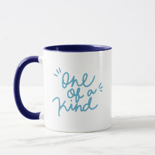 Simple Cheerfull One of a Kind Soft Teal Blue  Mug