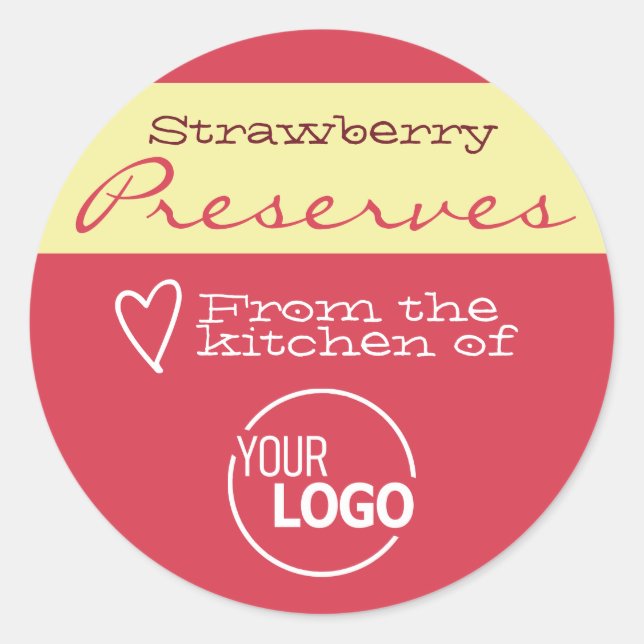 Simple Cherry Red Food Cookie Labels Calligraphy  (Front)