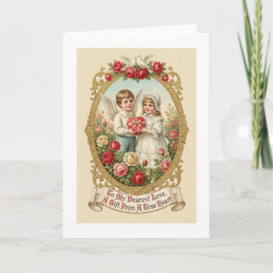 Simple Cherub Love Card