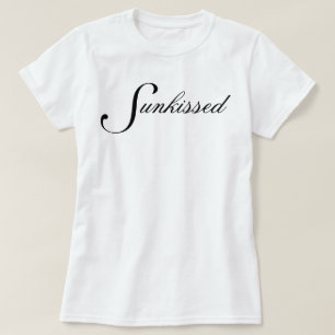 Simple chic and pretty Sunkissed script T-Shirt