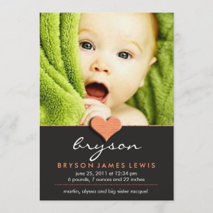 Simple Chic Baby Announcement