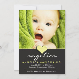 Simple Chic Baby Announcement