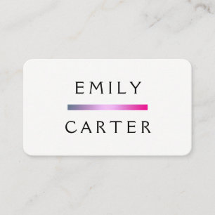 Simple Chic Bar Accent Business Card