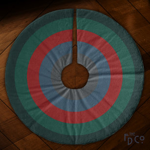 Simple Chic Christmas Warm & Cosy Striped Fleece Tree Skirt