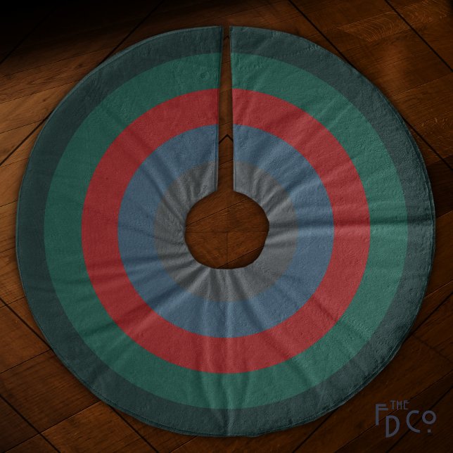 Simple Chic Christmas Warm & Cosy Striped Fleece Tree Skirt (Creator Uploaded)