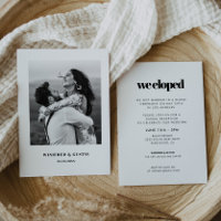 Simple chic & elegant Elopement reception photo