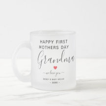 Simple & Chic grandma Photo Collage Mug with Heart