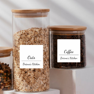 Simple Chic Kitchen & Pantry Jar Label