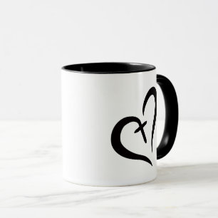 simple chic Love and Faith icon   Mug