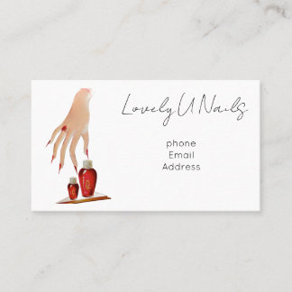 Simple Chic Nails Business Cards
