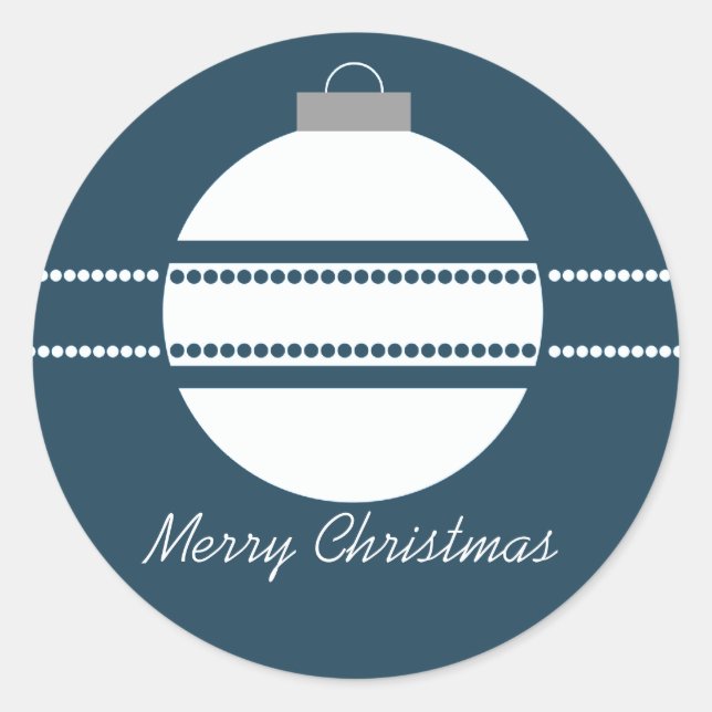 Simple Chic Ornament Christmas Stickers (Front)