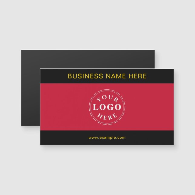 Simple Chic Personalised Magnetic Business Card (Front/Back)
