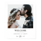 Simple Chic Photo Custom Wedding Welcome