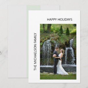 Simple Chic Photo Holiday Card