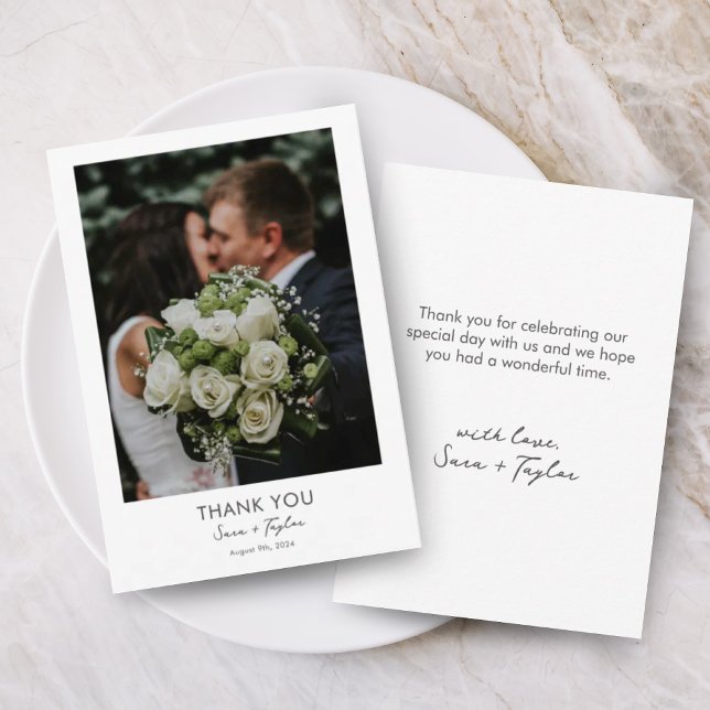 SIMPLE CHIC PHOTO THANK YOU CARD (Creator Uploaded)
