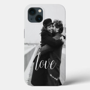 Simple Chic Romantic Couple Photo Love iPhone 13 Case