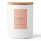 SIMPLE CHIC RUST PINK RED MINIMAL MODERN CANDLE