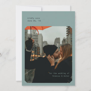 Simple Chic Save the Date card