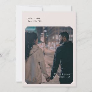 Simple Chic Save the Date card