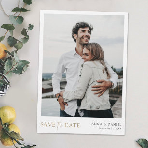 Simple Chic Save the Date Wedding Invite Template