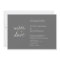 Simple chic shimmer elegance charcoal grey wedding