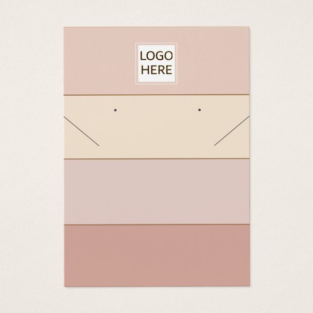 Simple chic Stripe Earrings Necklace Display Car (Front)