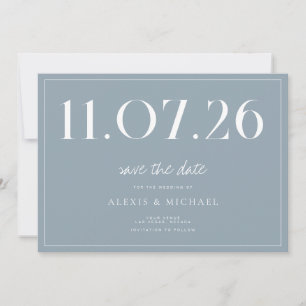 Simple Chic Wedding Non-Photo Save The Date