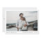 Simple Chic Wedding Save the Date Card with Photo