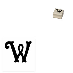 Simple Choose Your Letter of the Alphabet Rubber Stamp