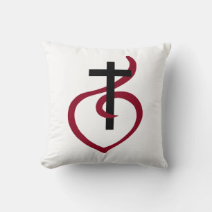 Simple Christian Cross Cushion