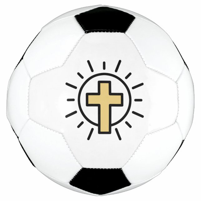 Simple Christian Cross Football (Front)