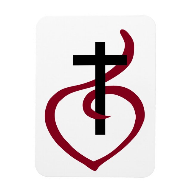 Simple Christian Cross Magnet (Vertical)